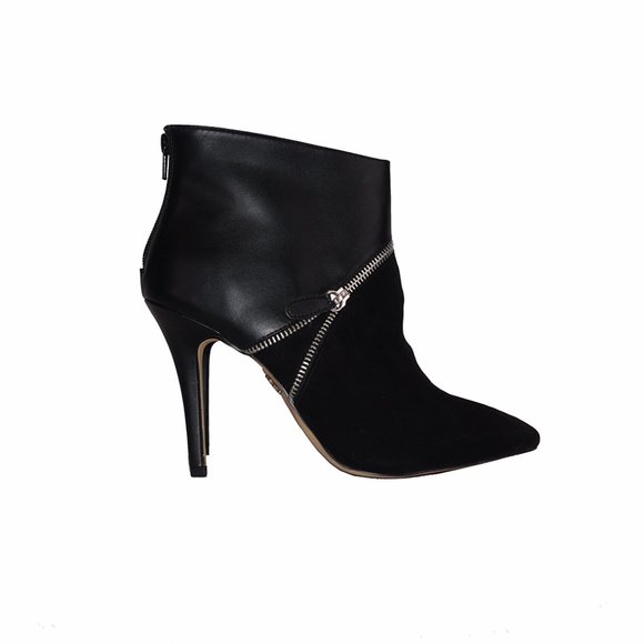 Rock & Republic Corbett Black Pointed Toe Zip Up Ankle Bootie Size 10 NIB - Picture 2 of 6